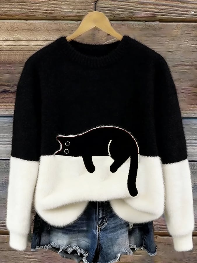 LUNA™ | Soft Oversized Cat Sweater