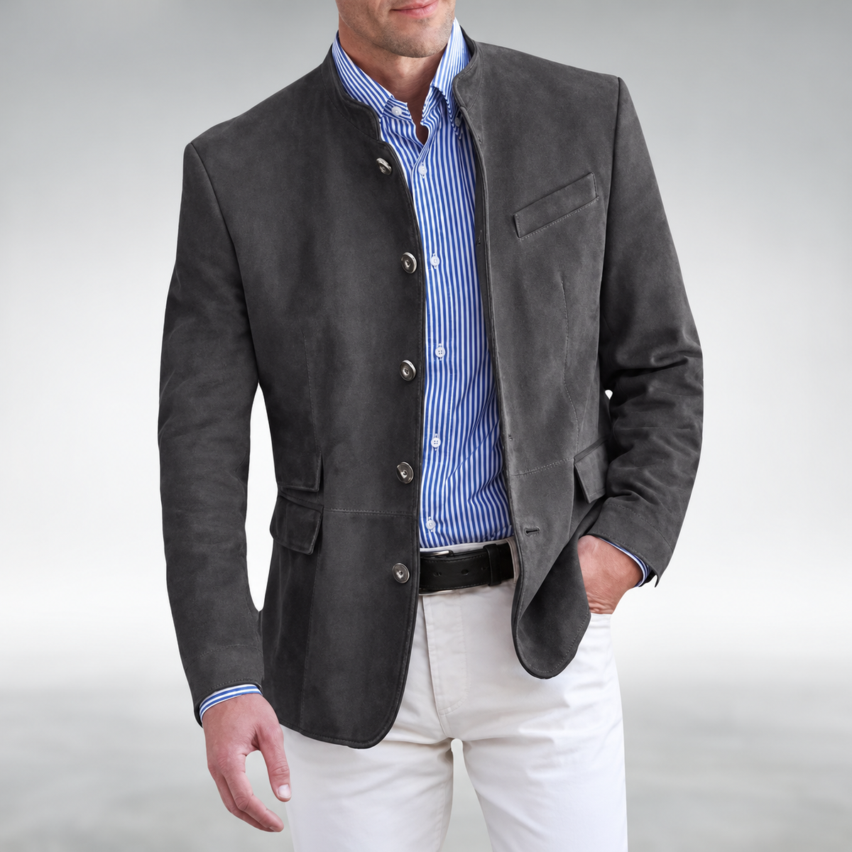 Armando™ | Elegant Men's Suede-Effect Jacket