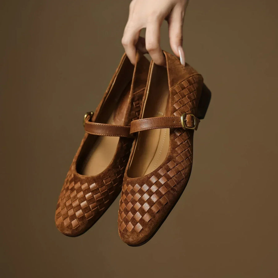 Elara Leather Mary Janes