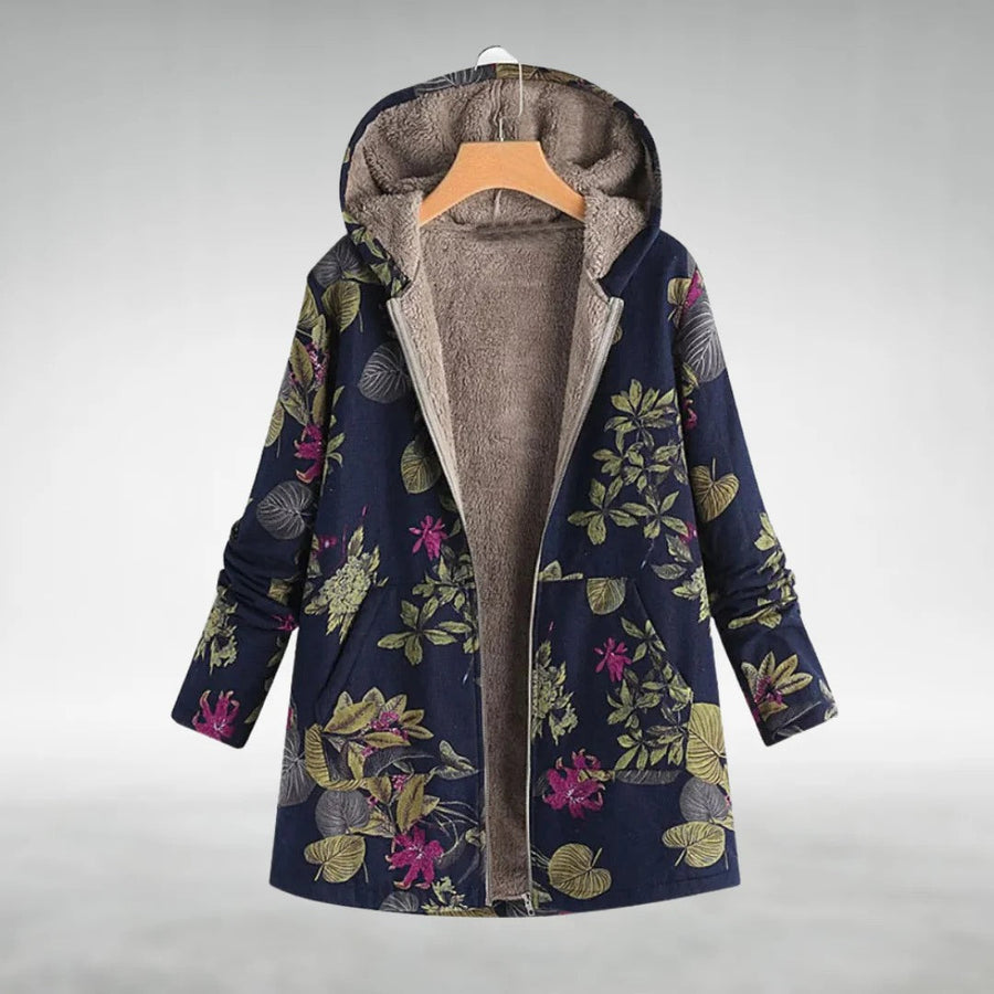 Melvaris | floral fleece jacket