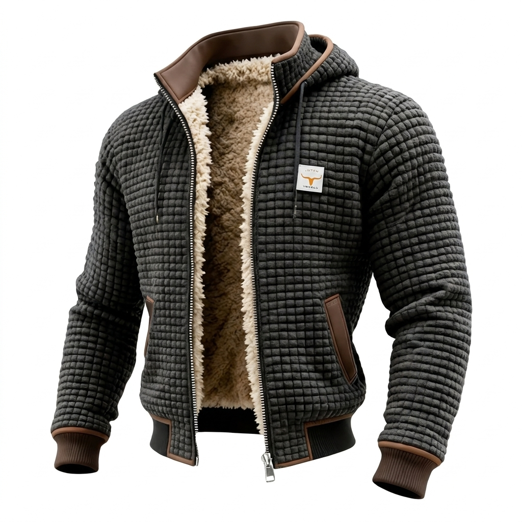 Lorenzo™ | Warm Retro Hooded Zip Jacket