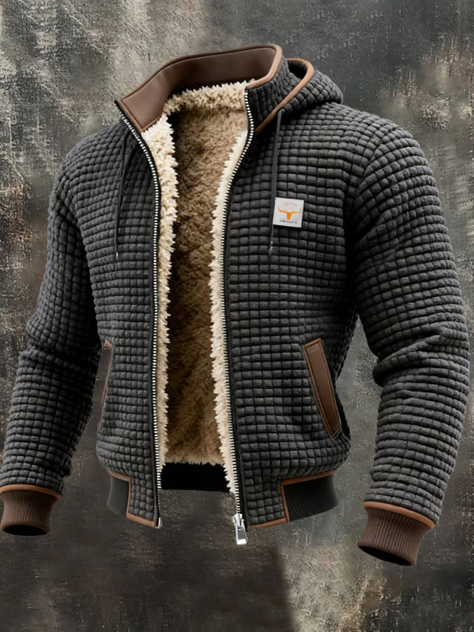 Lorenzo™ | Warm Retro Hooded Zip Jacket