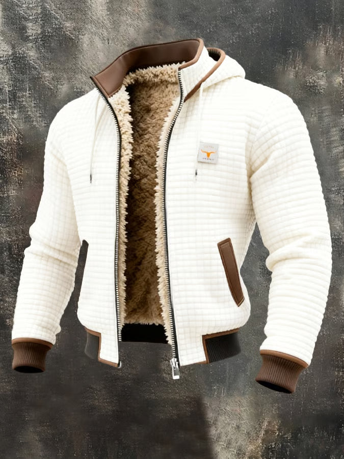 Lorenzo™ | Warm Retro Hooded Zip Jacket