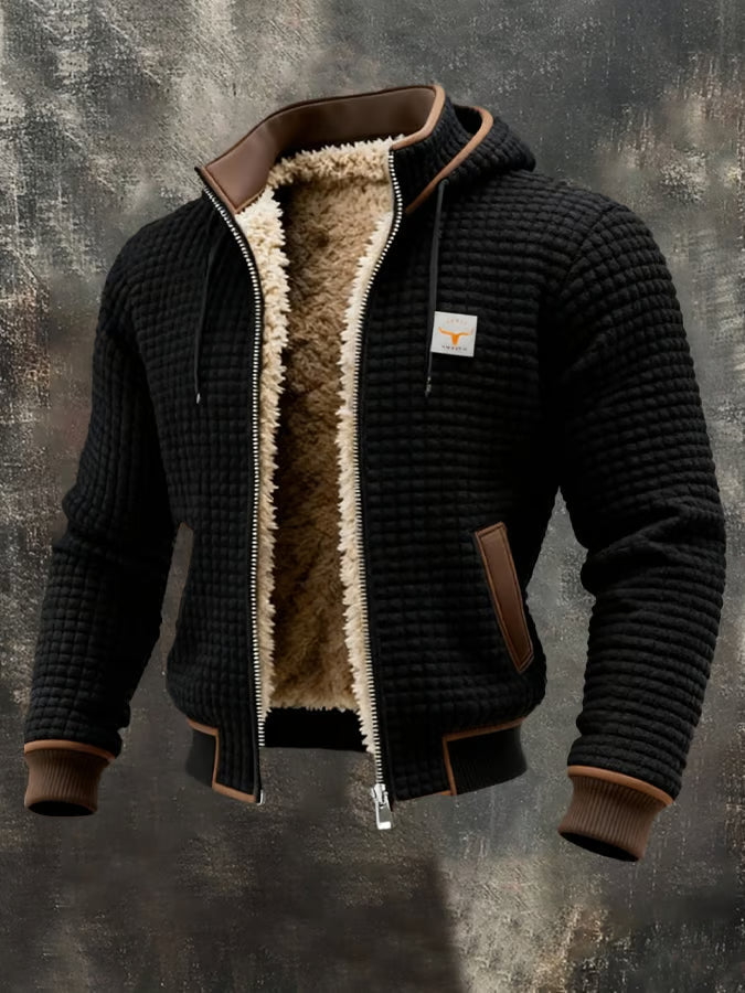 Lorenzo™ | Warm Retro Hooded Zip Jacket