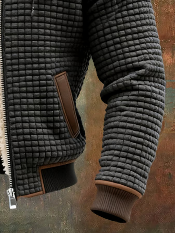 Lorenzo™ | Warm Retro Hooded Zip Jacket