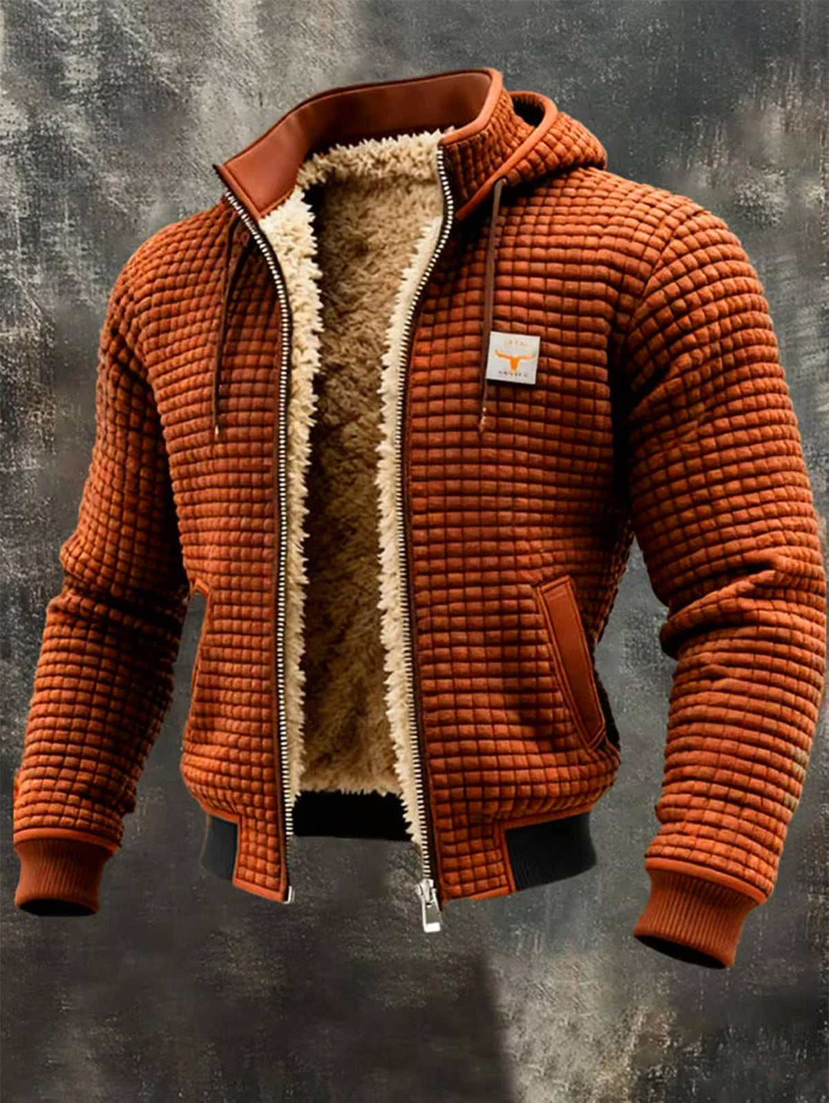 Lorenzo™ | Warm Retro Hooded Zip Jacket